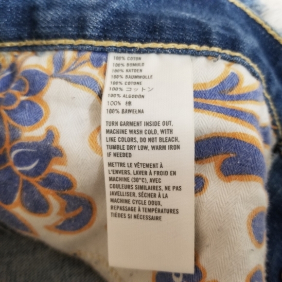 Hollister Blue Distressed Denim Mini Skirt Size 25 - Picture 4 of 11